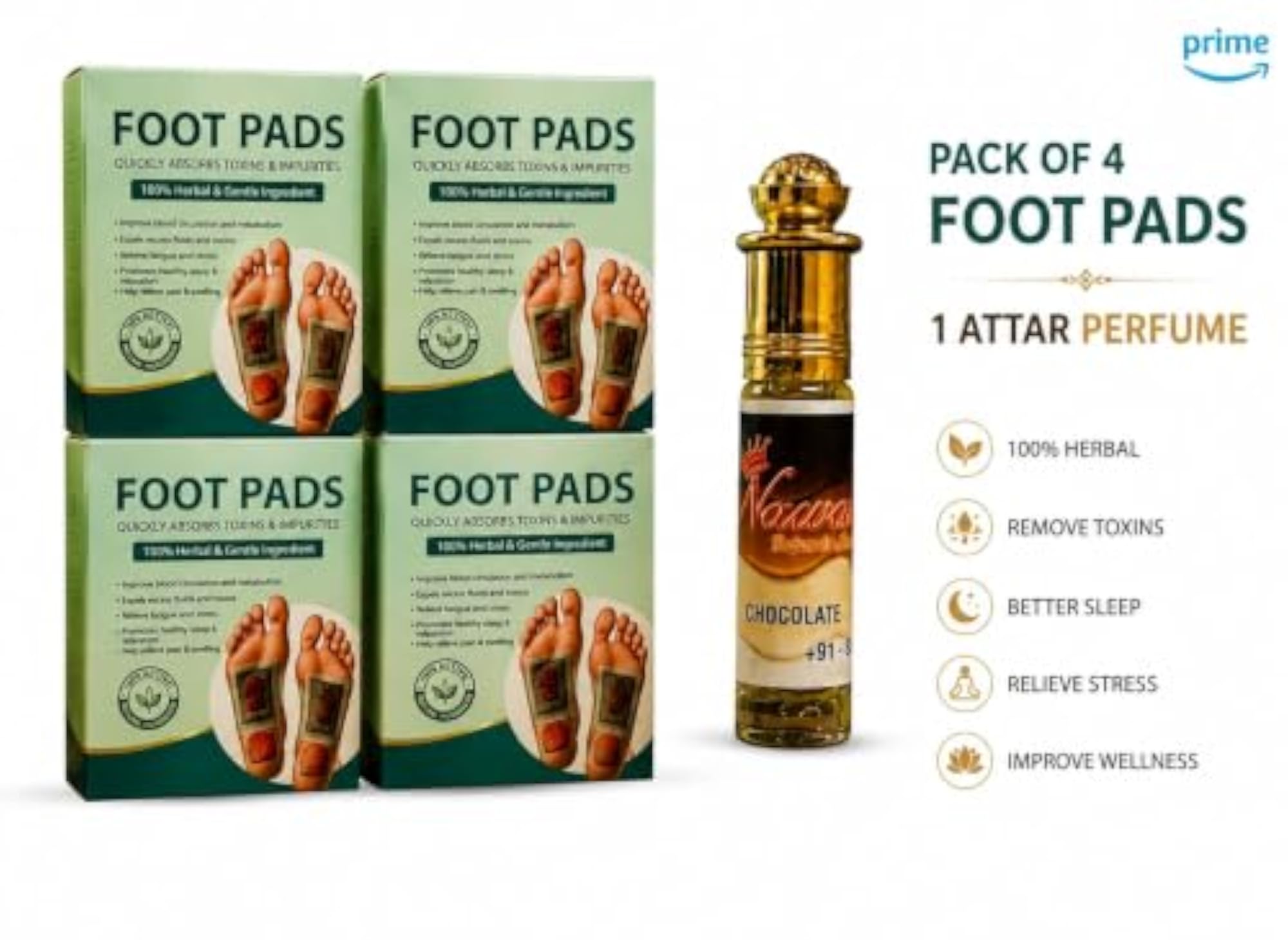 Premium Detox Foot Pads (Pack of 4)